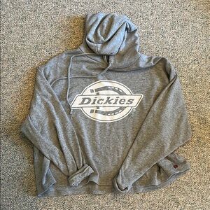 Dickies Gray Long Sleeve Oversized Hooded Sweatshirt
